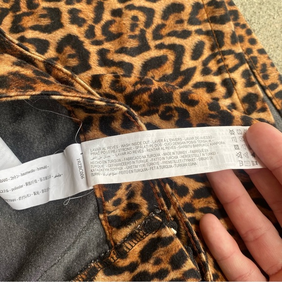 Zara Leopard Print Mini Skort Size Large - Picture 8 of 14
